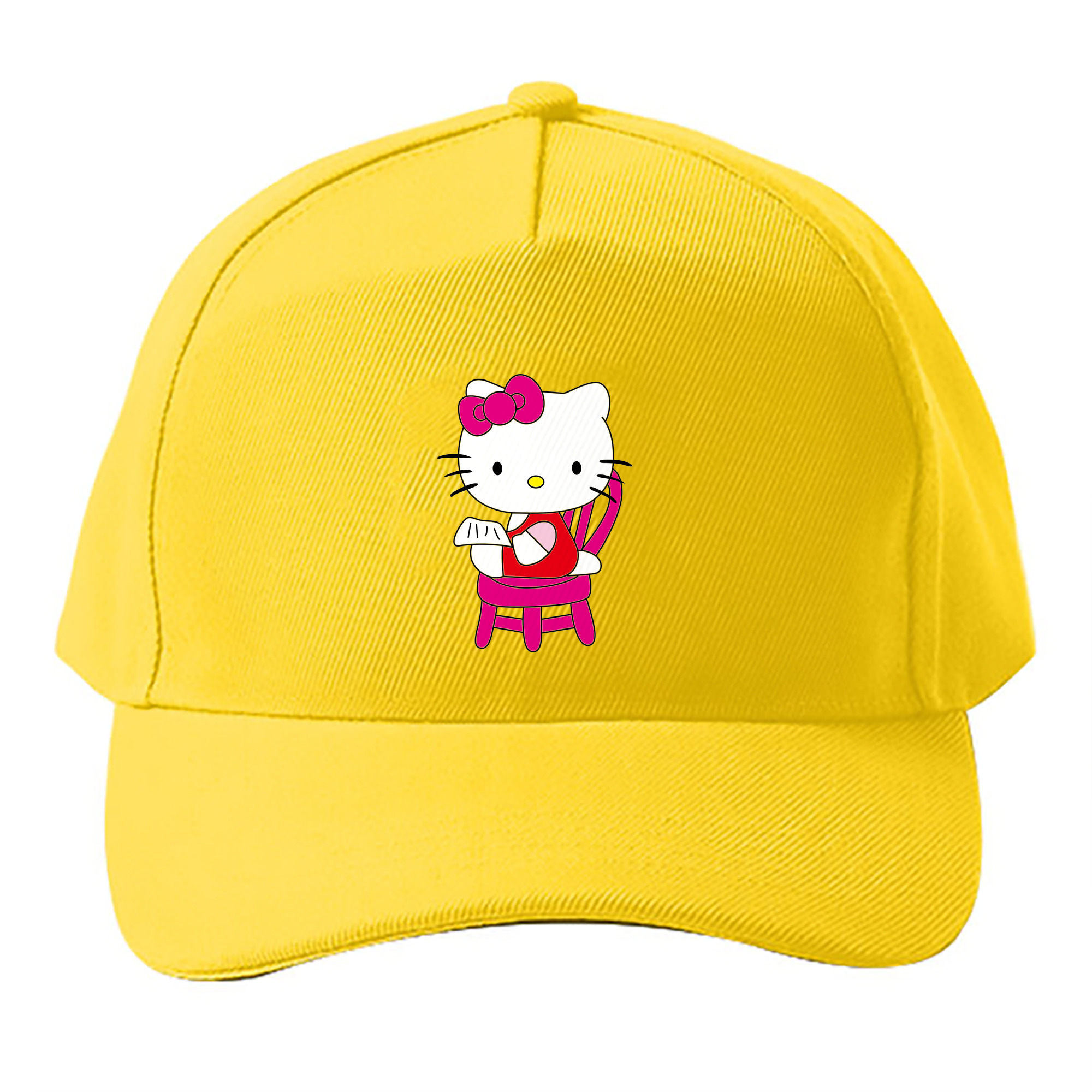 （画像用） Hello Kitty ハローキティ ベースボールキャップ 綿100％ 男女兼用 帽子 スポーツ